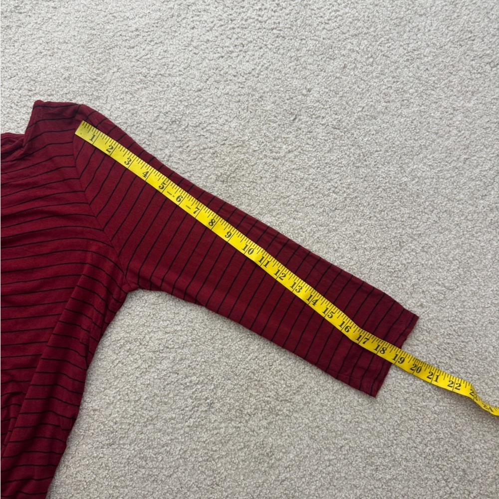 Women's Motherhood Red Striped Top - Picture 7 of 7